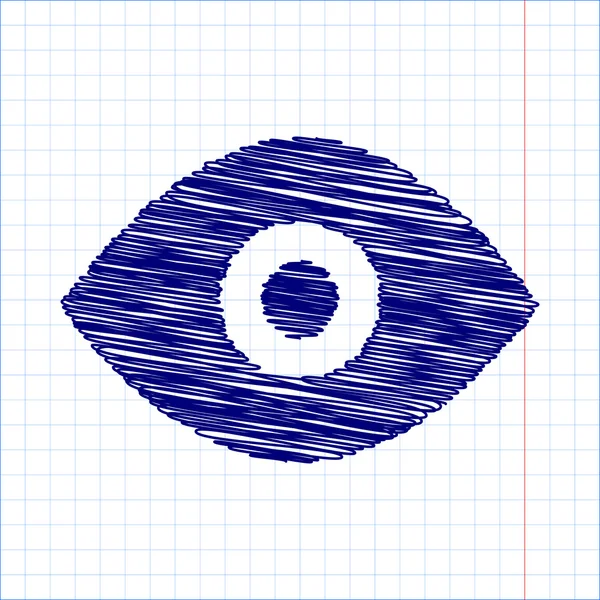 Scribble-Icon mit Stift-Effekt — Stockvektor