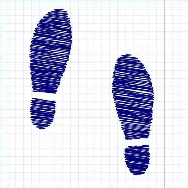 Scribble-Icon mit Stift-Effekt — Stockvektor