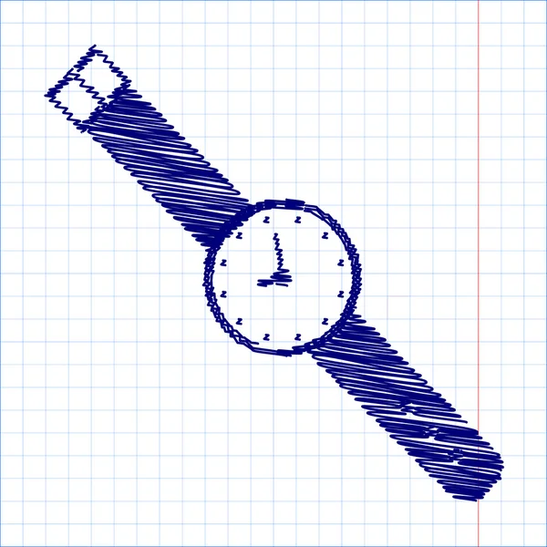 Scribble icône avec effet stylo — Image vectorielle