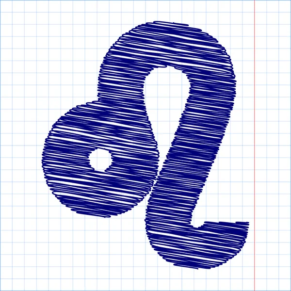Scribble-Icon mit Stift-Effekt — Stockvektor