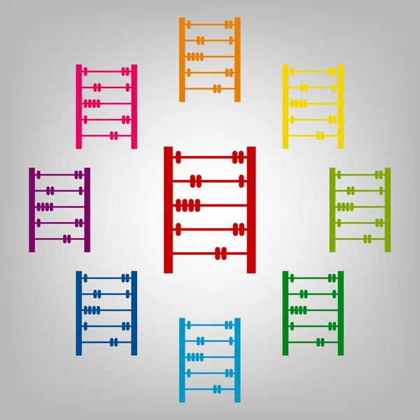 Kleurrijke set van pictogrammen — Stockvector