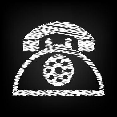 Retro telefon simgesi