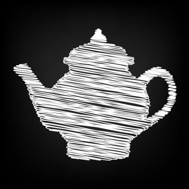 Tebeşir etkisi ile vektör simgesi