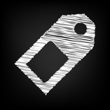 Tebeşir etkisi ile vektör simgesi