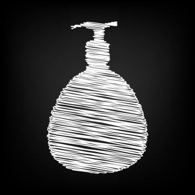 Tebeşir etkisi ile vektör simgesi