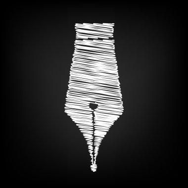 Tebeşir etkisi ile vektör simgesi