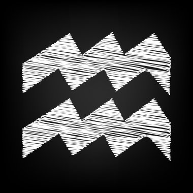 Tebeşir etkisi ile vektör simgesi