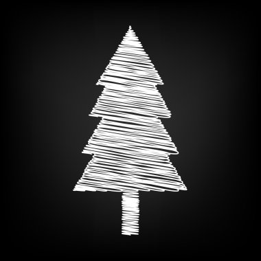 Tebeşir etkisi ile vektör simgesi