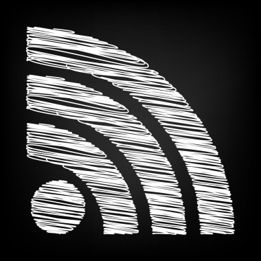 Tebeşir etkisi ile vektör simgesi