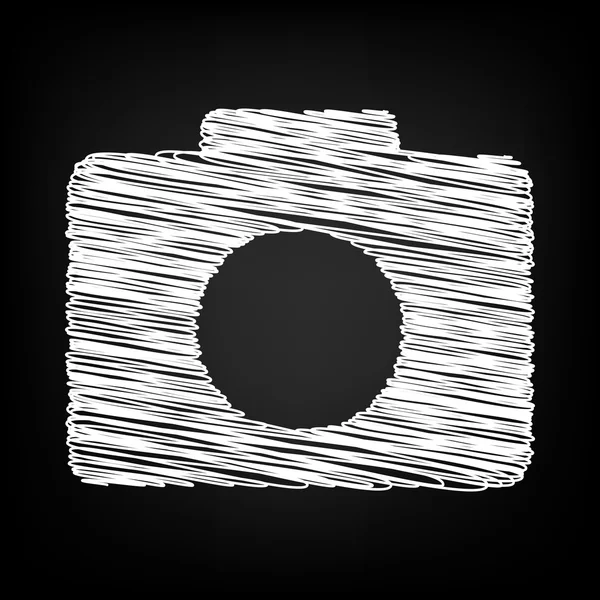 Icône vectorielle avec effet craie — Image vectorielle
