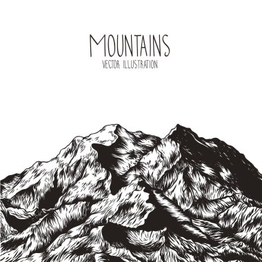 çizilmiş dağlar poster