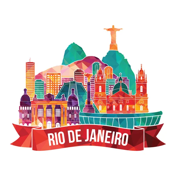 Rio city icon — Stock Vector