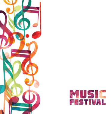 renkli müzik arkaplanı