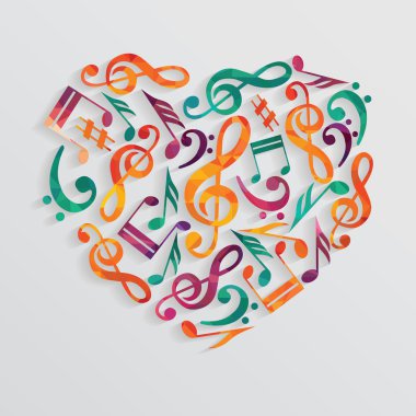renkli müzik arkaplanı