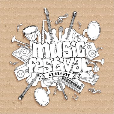 Music festival. clipart