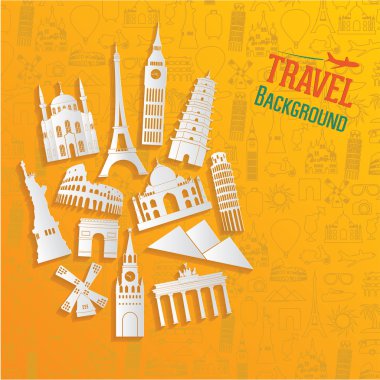 seyahat ve Turizm arka plan.