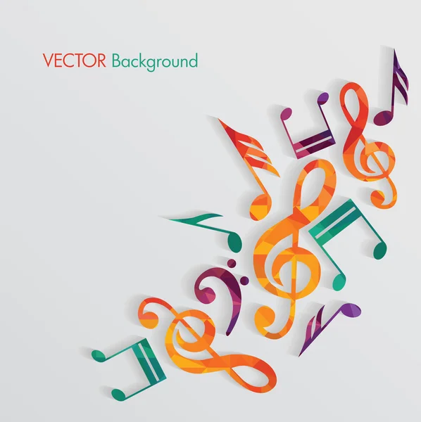 Colorful music background — Stock Vector