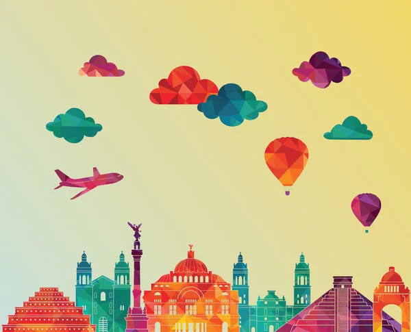 Meksika ünlü simge manzarası