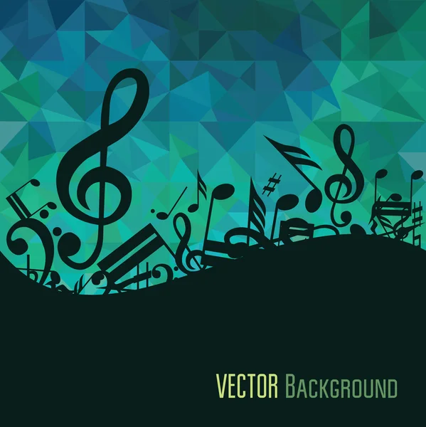 Fondo de música colorida. — Vector de stock