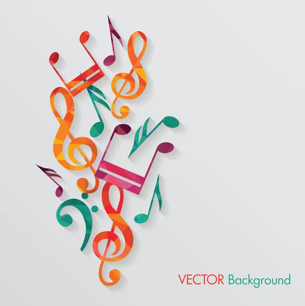 Färgglada musik bakgrund — Stock vektor
