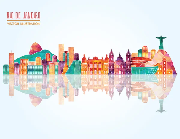 Rio de Janeiro skyline — Stock Vector