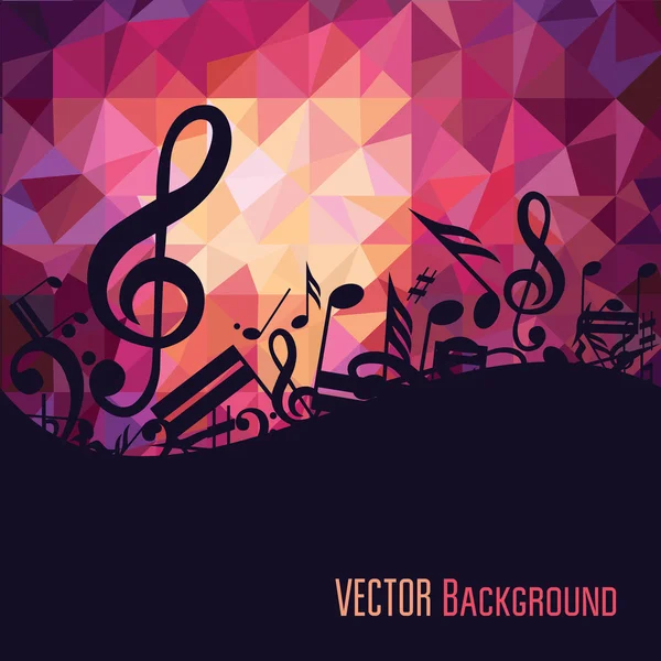Colorful music background. — Stock Vector