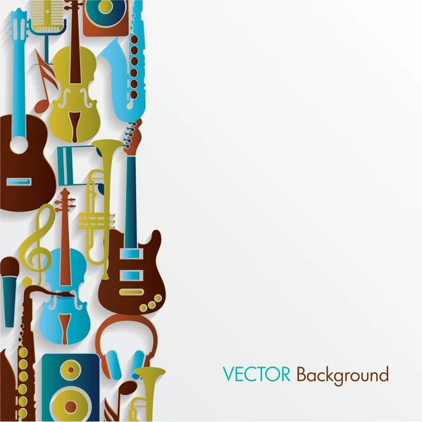 Colorful music background. — Stock Vector