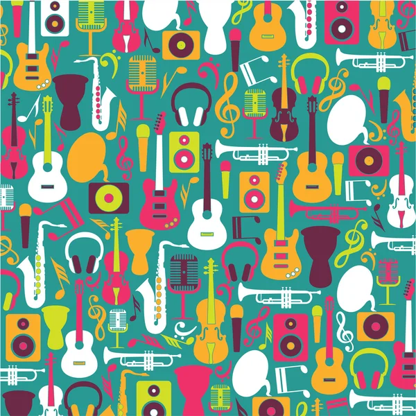 Colorful music background — Stock Vector