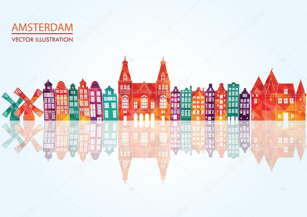 Amsterdam skyline