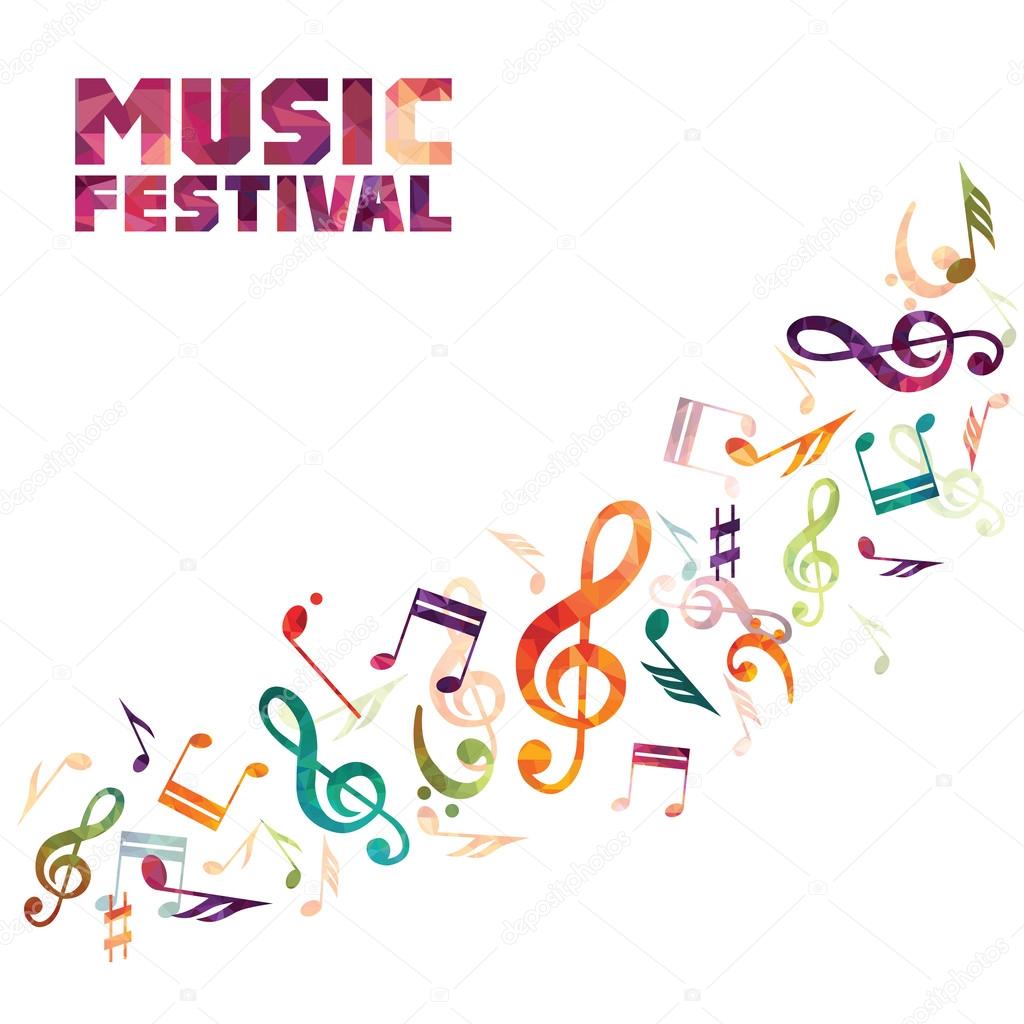 Colorful music background