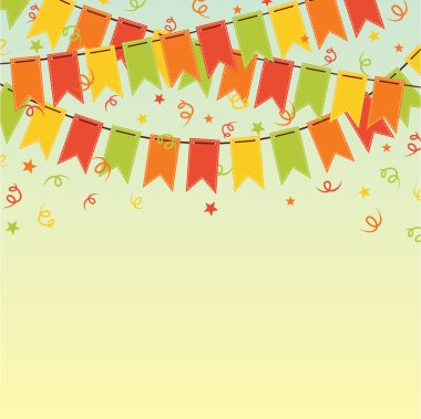 Garland ve kirazkuşları arka plan