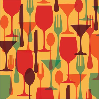 yiyecek ve içecekler desen