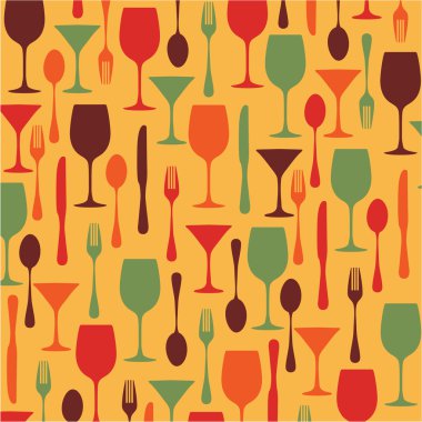 yiyecek ve içecekler desen