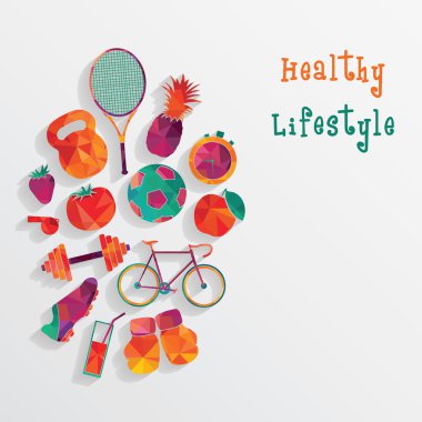 sağlıklı yaşam arka plan