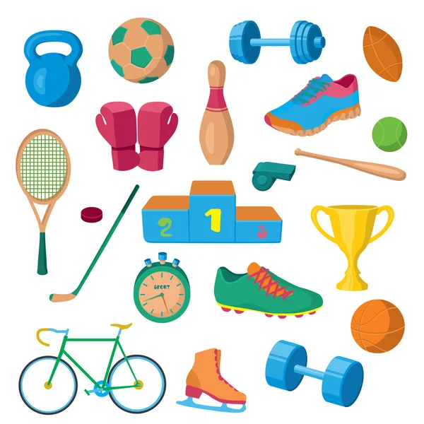 Sportfitnesstoestellen — Stockvector