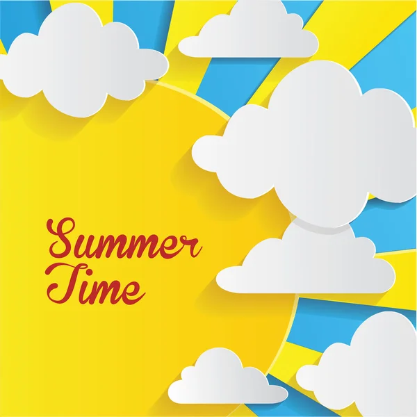 Summer time background — Stock Vector