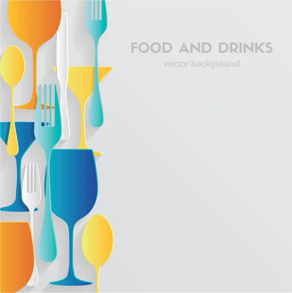 食品和饮料的模式 — 图库矢量图片