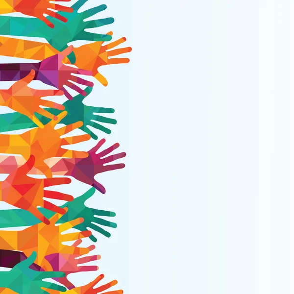 Eller yukarı renkli