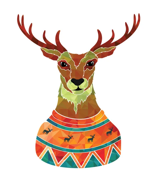 Fashion Deer Hipster — Stock Vector