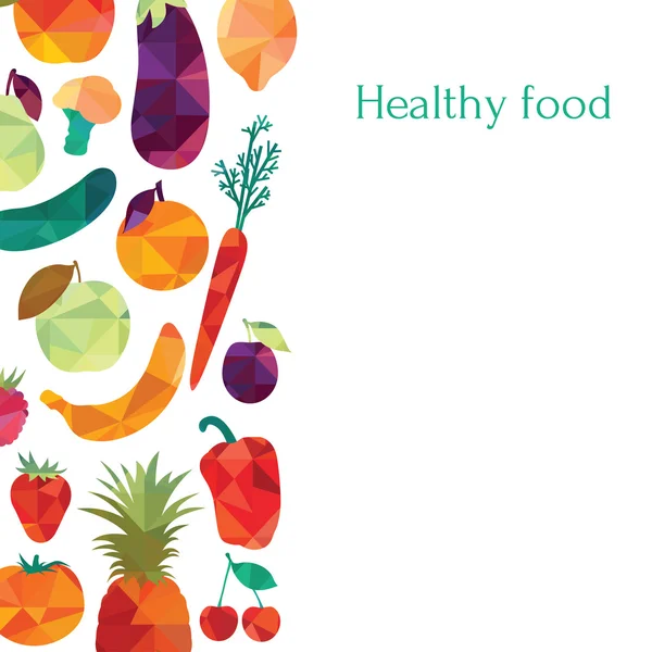 健康食品背景 — 图库矢量图片