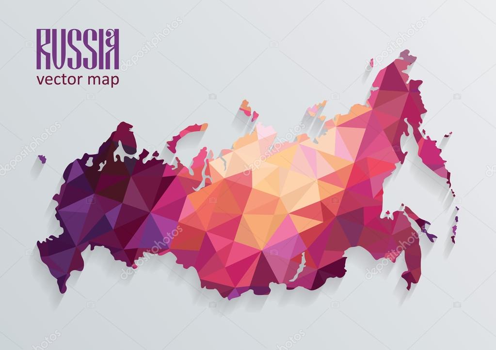 Вектор карта россии