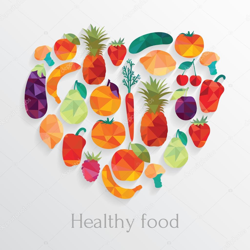 Healthy food background