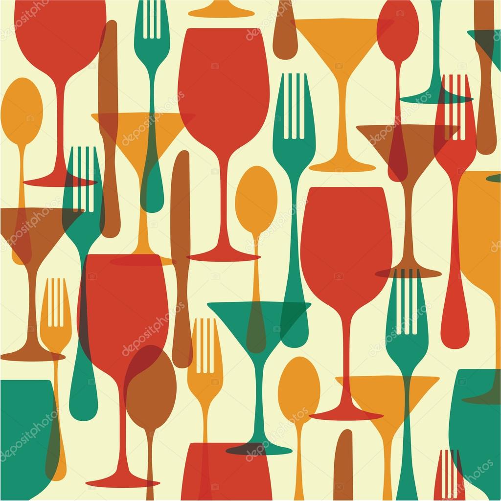 Vector illustration of Food Drinks Pattern 64045275