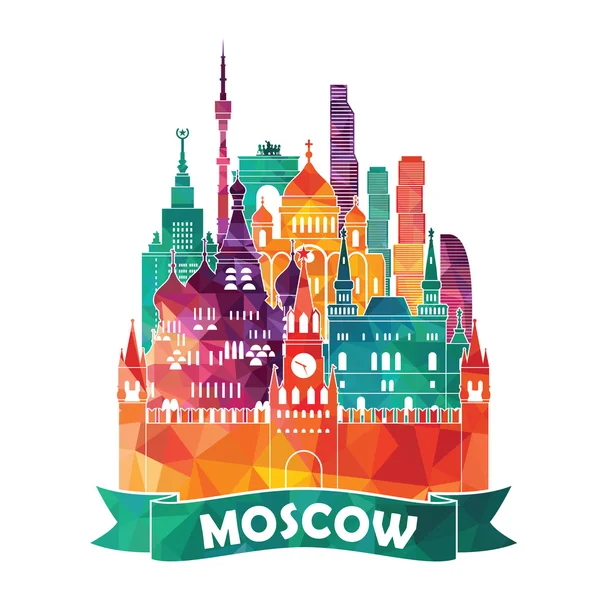 Moskova şehir şekil — Stok Vektör