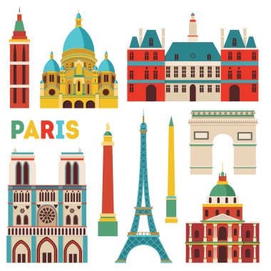 Paris city illustration
