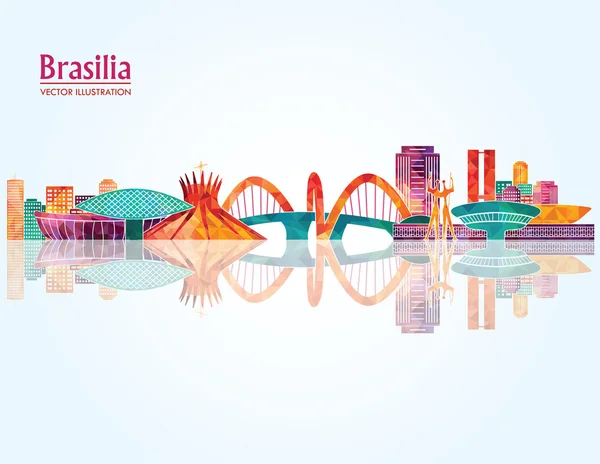 Brasilia detailed skyline.