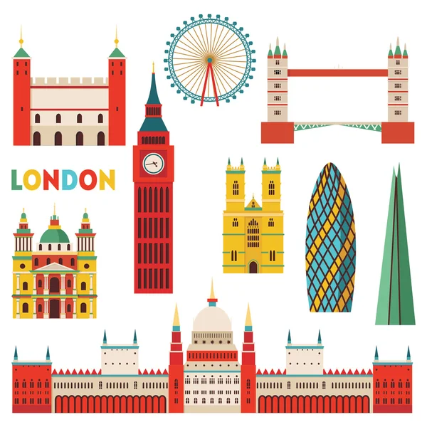 London city illustration — Stock Vector