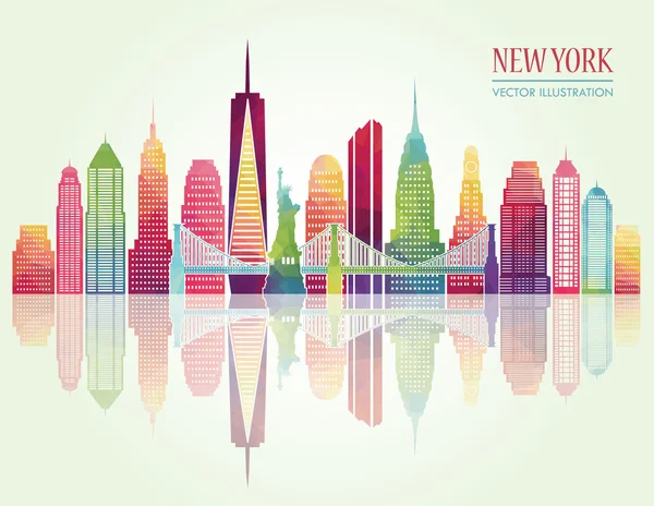 New York skyline. Vector Graphics