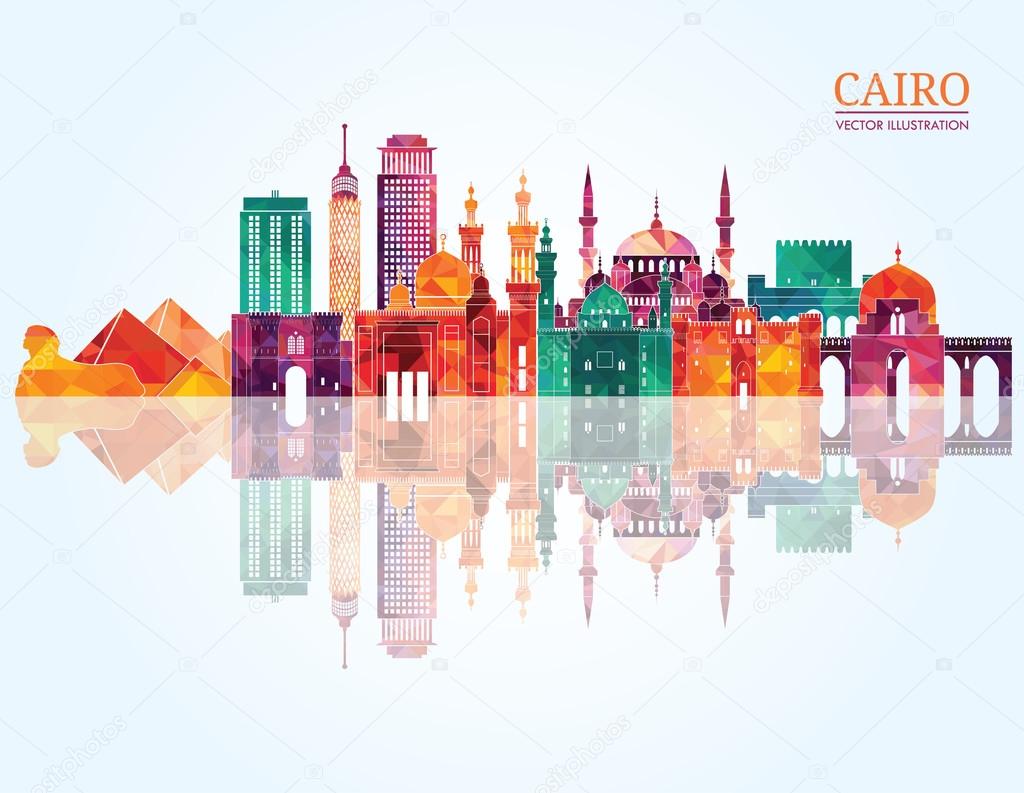 Cairo detailed skyline.