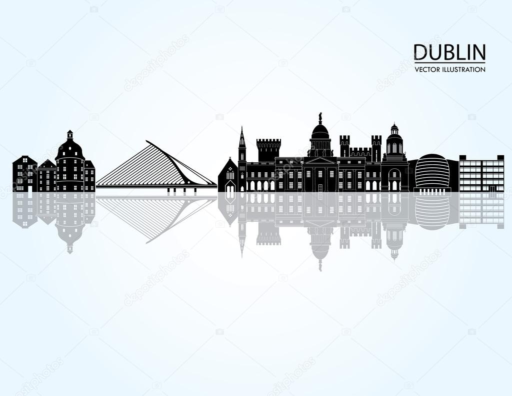 Dublin detailed  skyline